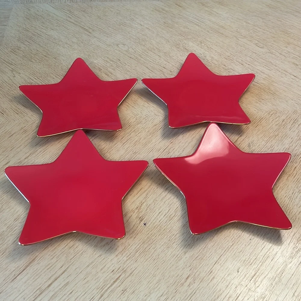 Williams-Sonoma Star Plates (4) - Picture 1 of 9